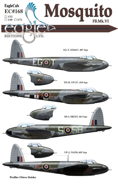 Eagle Cal 32168 1:32 de Havilland Mosquito FB Mk.VI