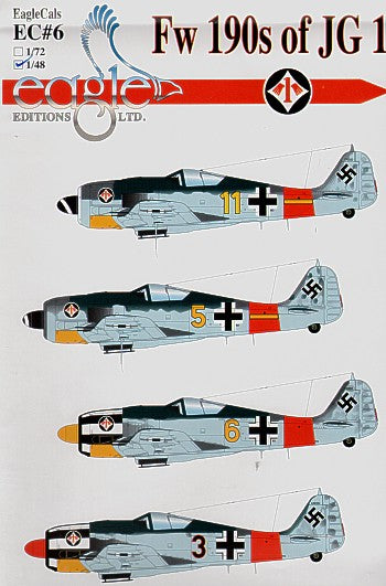 Eagle Cal 48006 1:48 Focke-Wulf Fw-190A JG 1