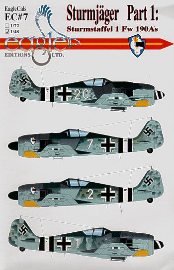 Eagle Cal 48007 1:48 Focke-Wulf Fw-190A Sturmjager Pt 1