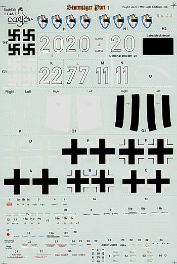 Eagle Cal 48007 1:48 Focke-Wulf Fw-190A Sturmjager Pt 1