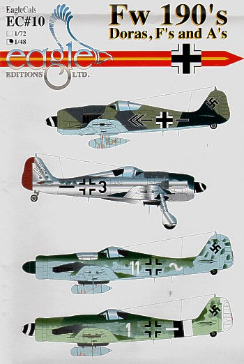 Eagle Cal 48010 1:48 Focke-Wulf Fw-190A/Fw-190D/Fw-190F