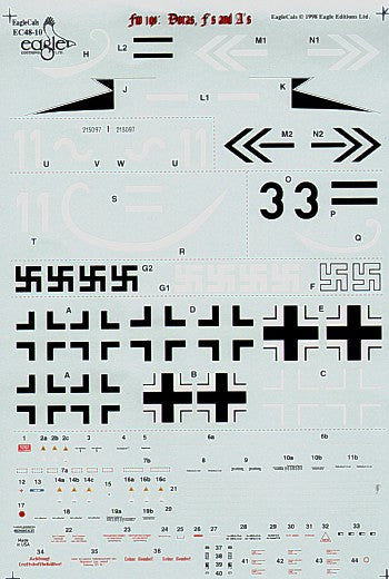 Eagle Cal 48010 1:48 Focke-Wulf Fw-190A/Fw-190D/Fw-190F