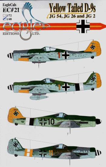 Eagle Cal 48021 1:48 Focke-Wulf Fw-190D-9 Yellow Tailed