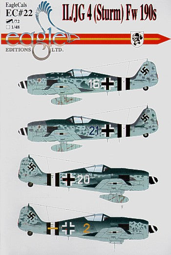 Eagle Cal 48022 1:48 Focke-Wulf Fw-190A-8/RS II./JG 4 (Sturm)