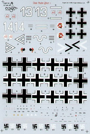 Eagle Cal 48050 1:48 Major Hans 'Assi' Hahn Part 1 Messerschmitt Bf-109E