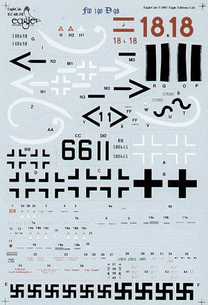 Eagle Cal 48058 1:48 Focke-Wulf Fw-190D-9