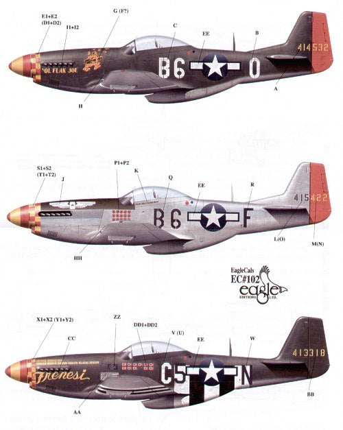 Eagle Cal 48102 1:48 North-American P-51D Mustang 357th FG Part 2