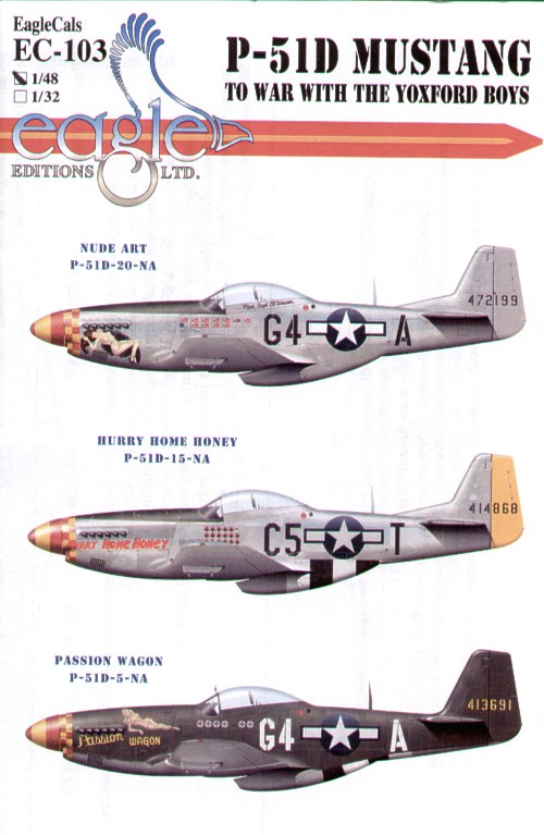 Eagle Cal 48103 1:48 North-American P-51D Mustang 357th FG Part 3