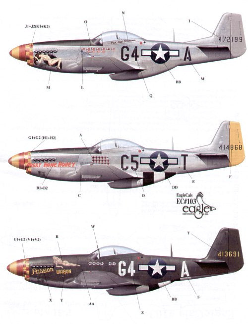 Eagle Cal 48103 1:48 North-American P-51D Mustang 357th FG Part 3