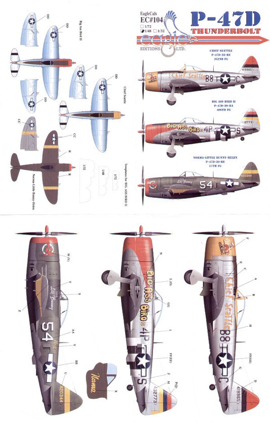 Eagle Cal 48104 1:48 Republic P-47D Thunderbolt Pt 1