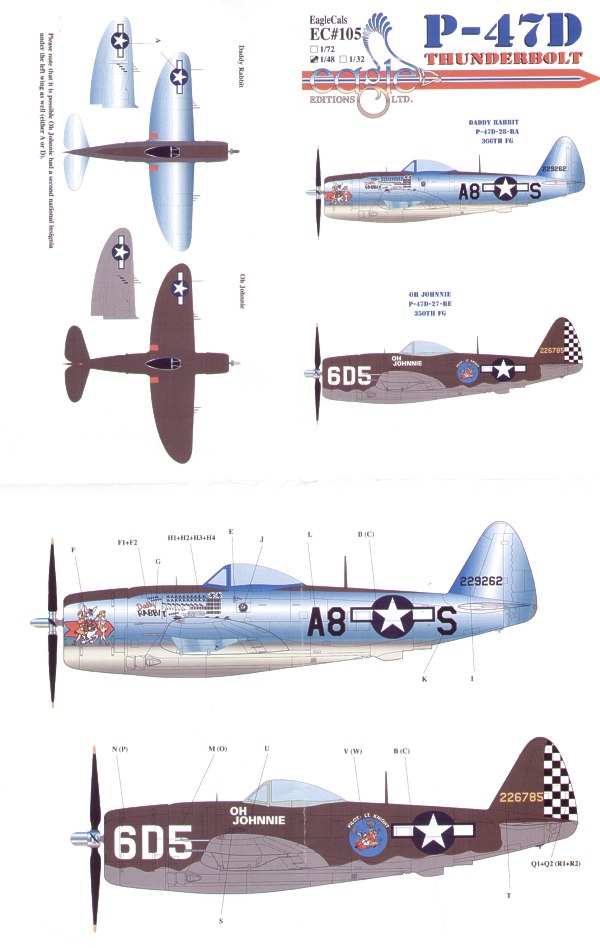 Eagle Cal 48105 1:48 Republic P-47D Thunderbolt Part 2