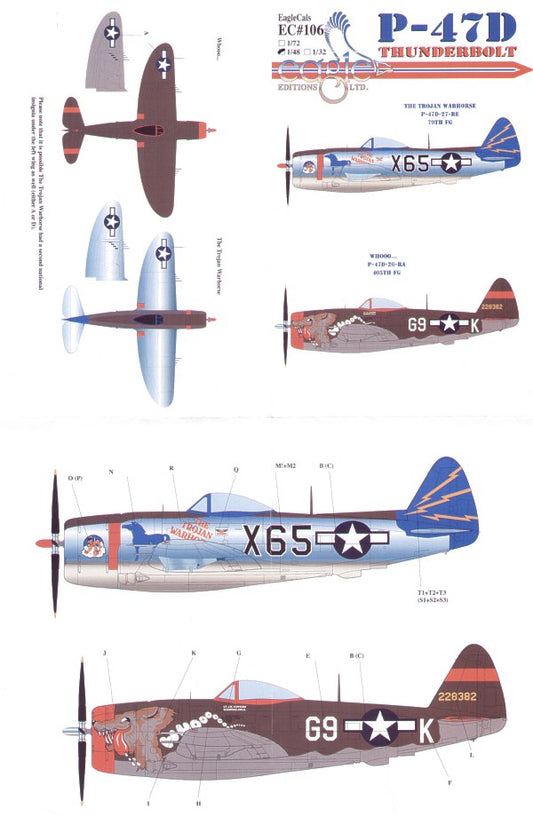 Eagle Cal 48106 1:48 Republic P-47D Thunderbolt Part 3