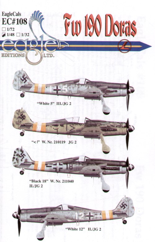 Eagle Cal 48108 1:48 Focke-Wulf Fw-190D-9 Pt 1