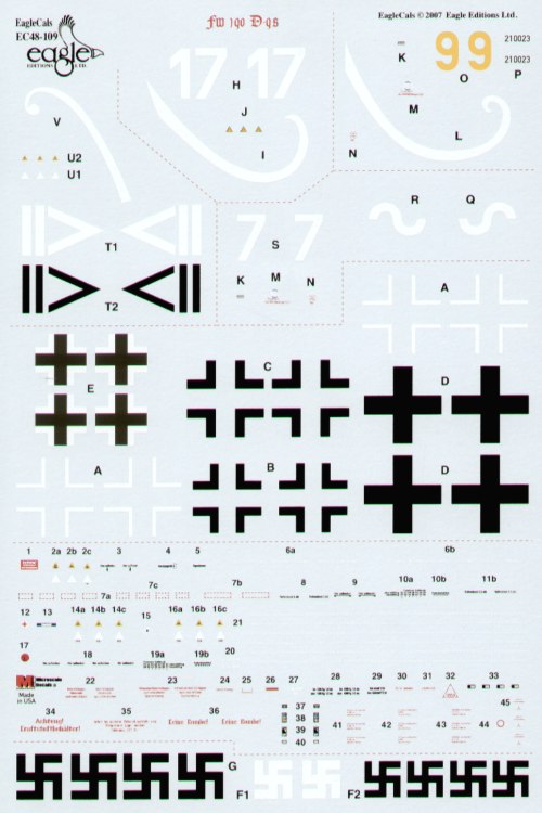 Eagle Cal 48109 1:48 Focke-Wulf Fw-190D-9 Part 2