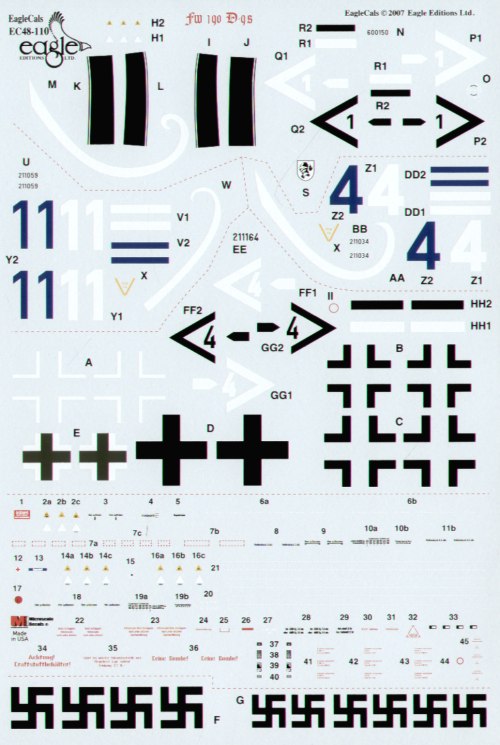 Eagle Cal 48110 1:48 Focke-Wulf Fw-190D-9 Part 3