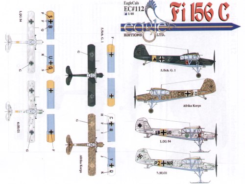 Eagle Cal 48112 1:48 Fieseler Fi-156C 'Storch'