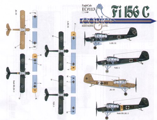 Eagle Cal 48113 1:48 Fieseler Fi-156C 'Storch'