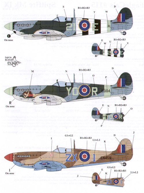 Eagle Cal 48115 1:48 Supermarine Spitfire Mk.IXc