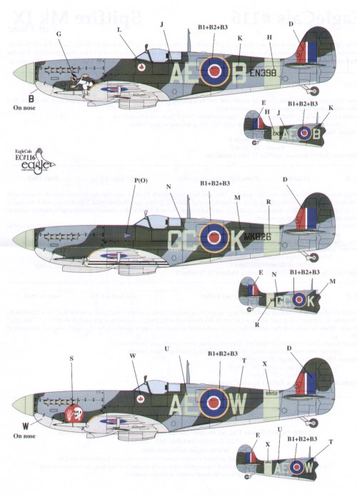 Eagle Cal 48116 1:48 Supermarine Spitfire Mk.IX