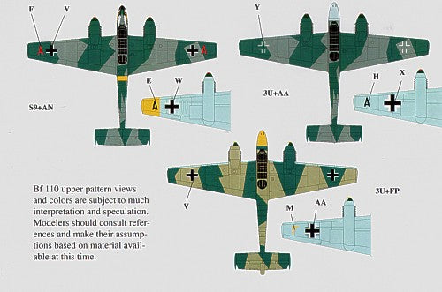 Eagle Cal 48117 1:48 Messerschmitt Bf-110C/Bf-110D Pt 1