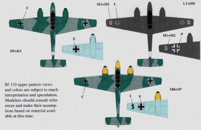 Eagle Cal 48119 1:48 Messerschmitt Bf-110C/Bf-110D Part 3