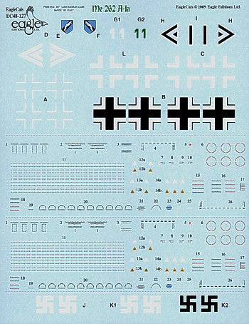 Eagle Cal 48127 1:48 Messerschmitt Me-262A-1a (2)