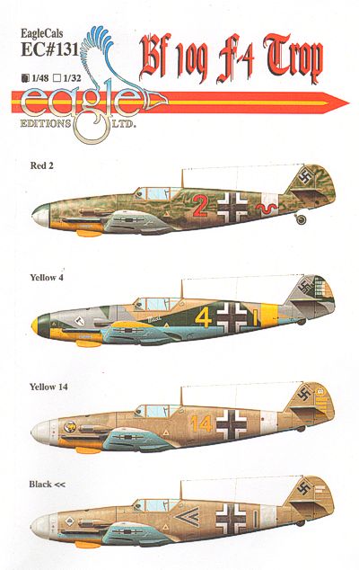 Eagle Cal 48131 1:48 Messerschmitt Bf-109F-4