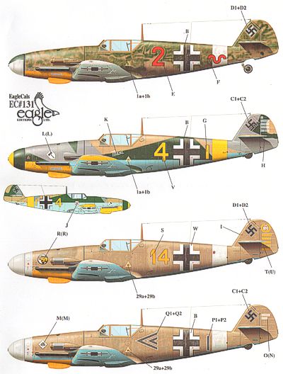 Eagle Cal 48131 1:48 Messerschmitt Bf-109F-4