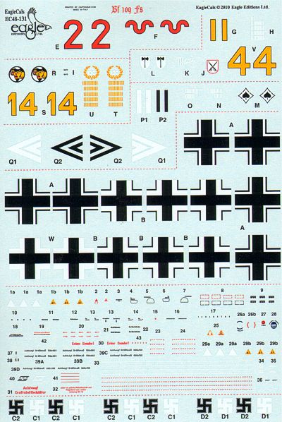 Eagle Cal 48131 1:48 Messerschmitt Bf-109F-4