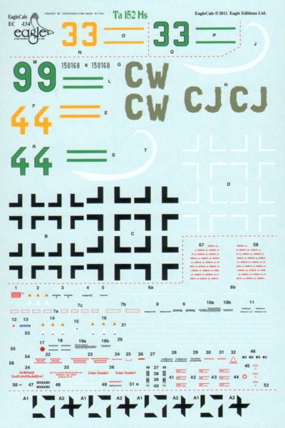 Eagle Cal 48134 1:48 Focke-Wulf Ta-152H-0/Ta-152H-1/R11