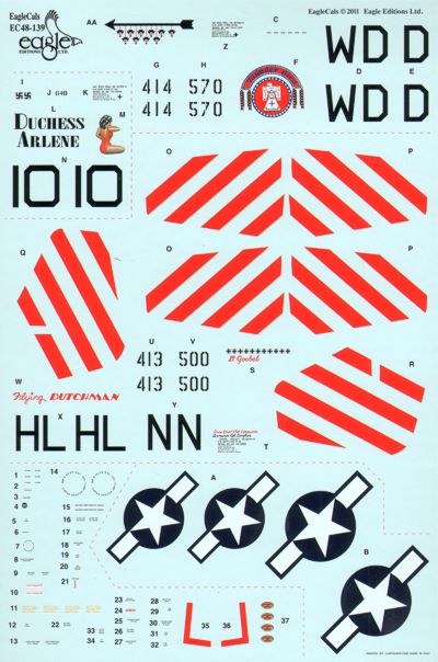 Eagle Cal 48139 1:48 North-American P-51D Mustang Part 1