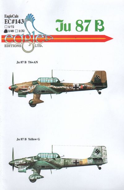 Eagle Cal 48143 1:48 Junkers Ju-87B-2