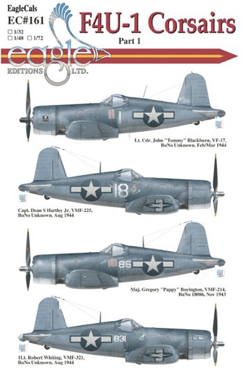 Eagle Cal 48161 1:48 Vought F4U-1 Corsairs Part 1