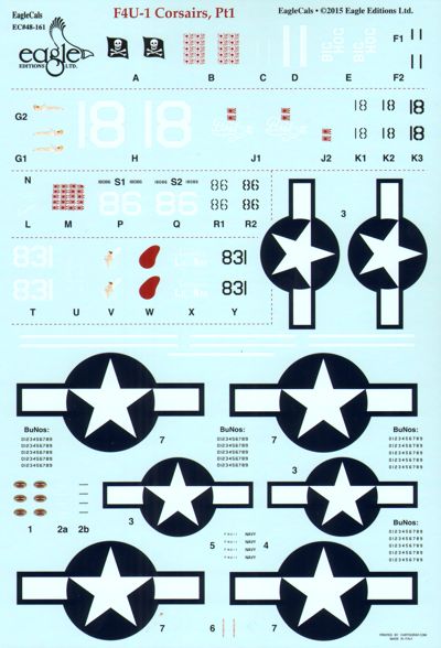 Eagle Cal 48161 1:48 Vought F4U-1 Corsairs Part 1