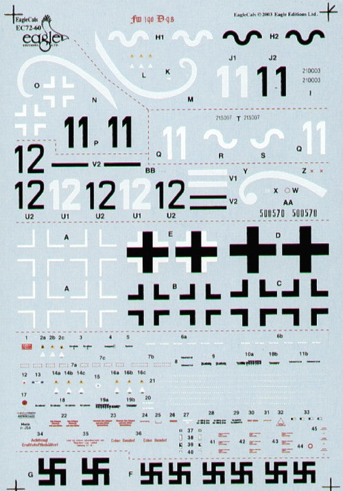 Eagle Cal 72060 1:72 Focke-Wulf Fw-190D-9
