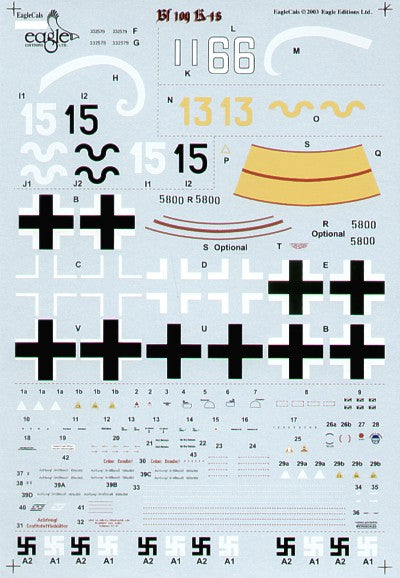 Eagle Cal 72063 1:72 Messerschmitt Bf-109K-4