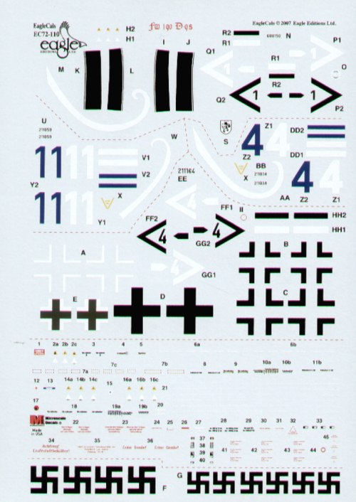 Eagle Cal 72110 1:72 Focke-Wulf Fw-190D-9 Part 3