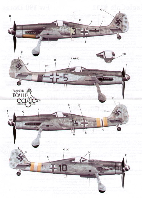 Eagle Cal 72111 1:72 Focke-Wulf Fw-190D-9 Part 4