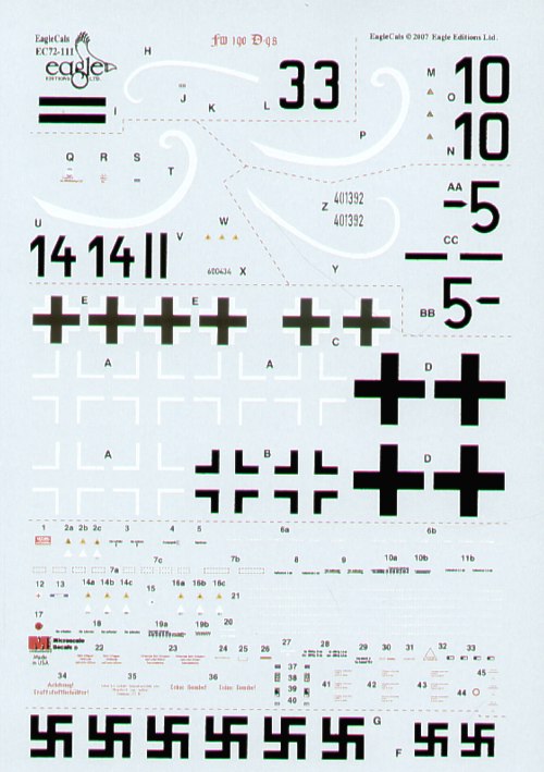 Eagle Cal 72111 1:72 Focke-Wulf Fw-190D-9 Part 4