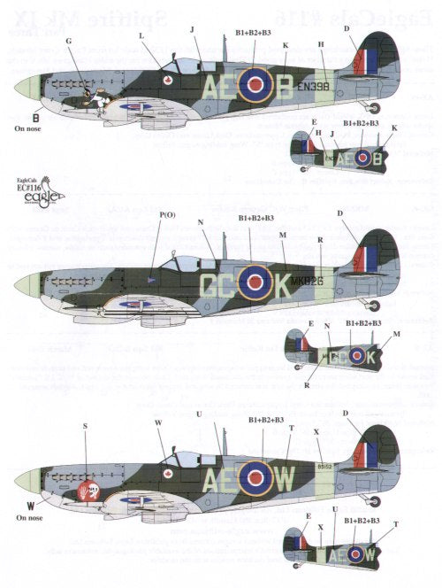 Eagle Cal 72116 1:72 Supermarine Spitfire Mk.IX