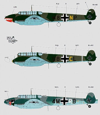 Eagle Cal 72118 1:72 Messerschmitt Bf-110C/Bf-110D Part 2