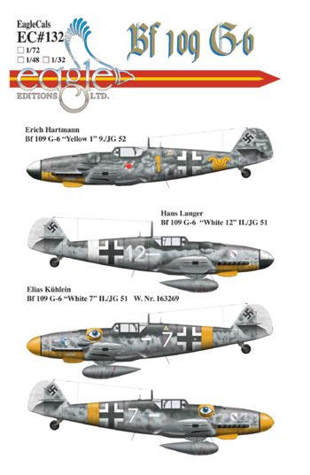 Eagle Cal 72132 1:72 Messerschmitt Bf-109G-6