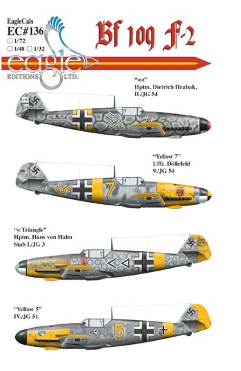 Eagle Cal 72136 1:72 Messerschmitt Bf-109F-2