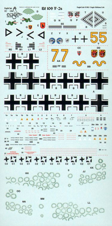 Eagle Cal 72136 1:72 Messerschmitt Bf-109F-2