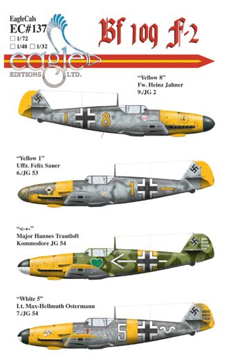 Eagle Cal 72137 1:72 Messerschmitt Bf-109F-2