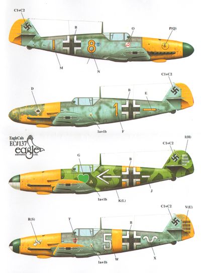 Eagle Cal 72137 1:72 Messerschmitt Bf-109F-2