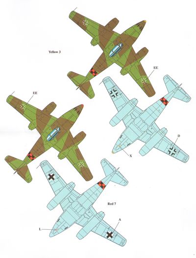 Eagle Cal 72138 1:72 Messerschmitt Me-262 As of KG(J) Units