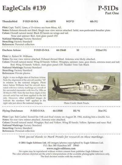 Eagle Cal 72139 1:72 North-American P-51D Mustang Part 1