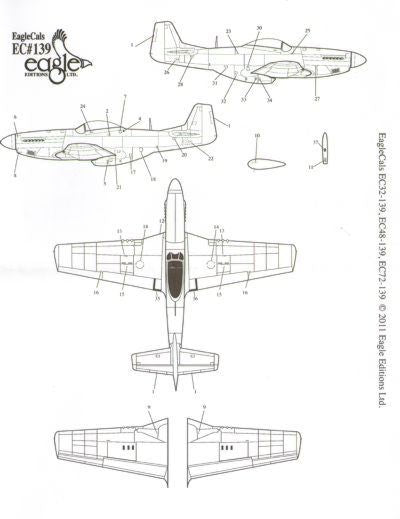 Eagle Cal 72139 1:72 North-American P-51D Mustang Part 1