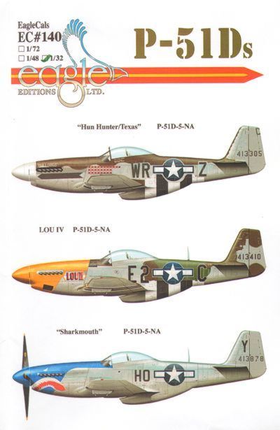 Eagle Cal 72140 1:72 North-American P-51D Mustang Part 2